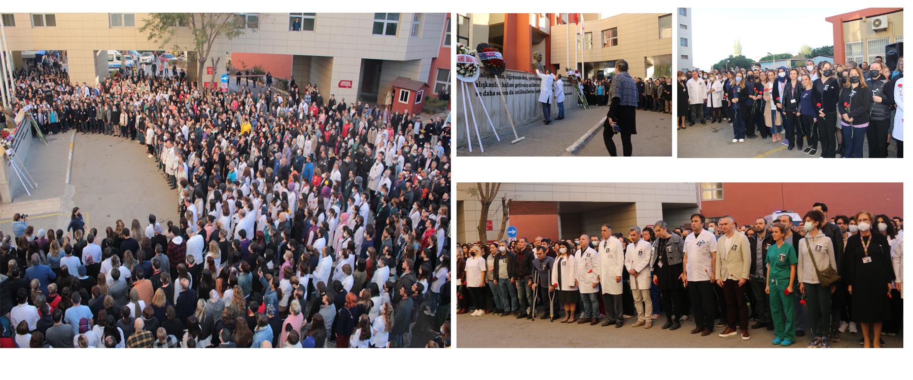 İ.K.Ç.Ü. Atatürk Eğitim ve Araştırma Hastanesi’nde 10 Kasım Atatürk’ü Anma Günü dolayısıyla Tören Düzenlenmiştir.